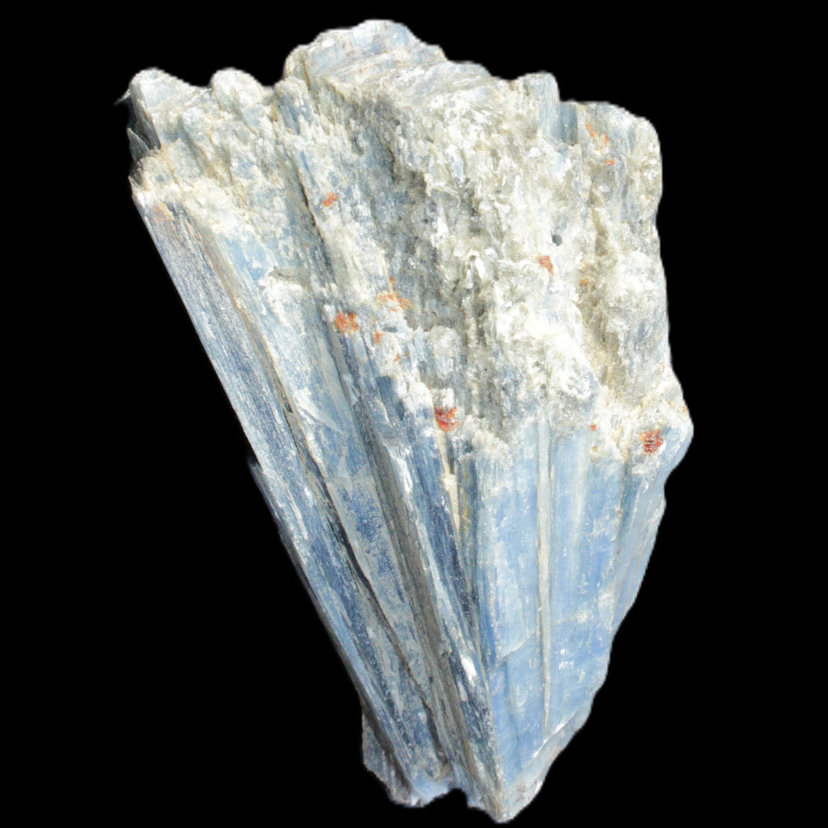 Kyanite fanned blade crystal cluster 95*54*57mm 252g in sunlight - Rocks and Things Store