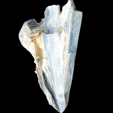 Kyanite fanned blade crystal cluster 95*54*57mm 252g in sunlight - Rocks and Things Store
