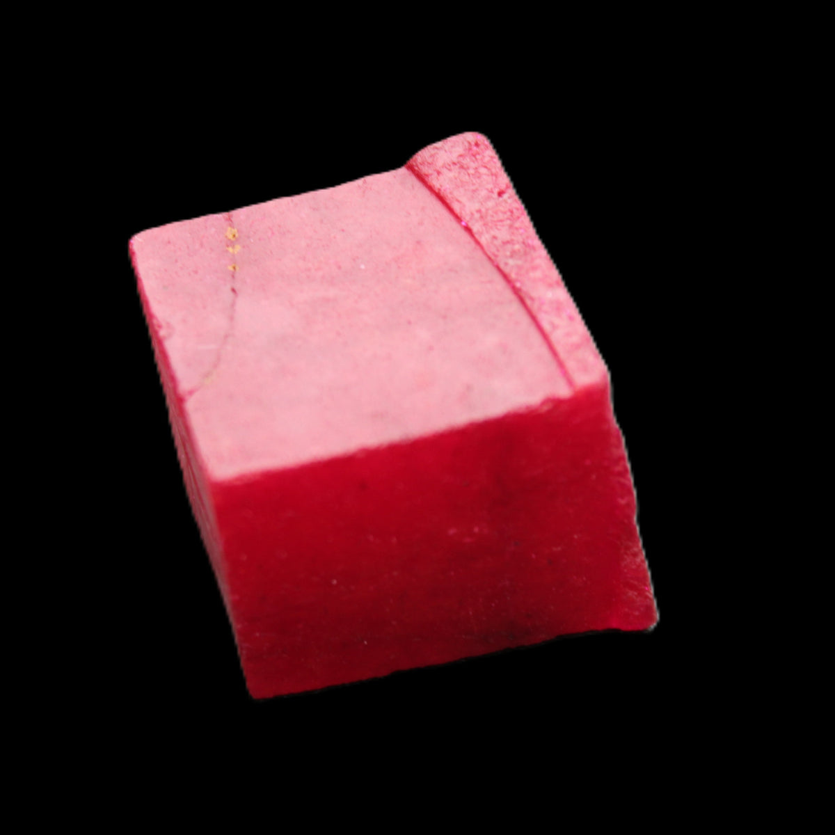 Ruby cube from Myanmar (dyed) 24*23*20mm 125ct 25g in sunlight - Rocks and Things Store