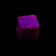 Ruby cube from Myanmar (dyed) 24*23*20mm 125ct 25g in UV light - Rocks and Things Store