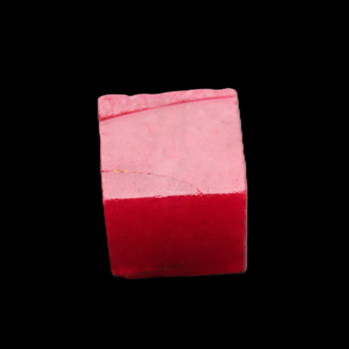 Ruby cube from Myanmar (dyed) 24*23*20mm 125ct 25g in sunlight - Rocks and Things Store