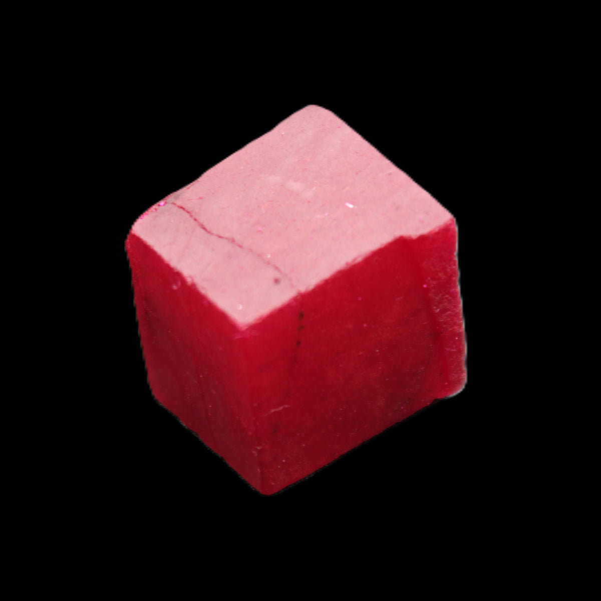 Ruby cube from Myanmar (dyed) 24*23*20mm 125ct 25g in sunlight - Rocks and Things Store