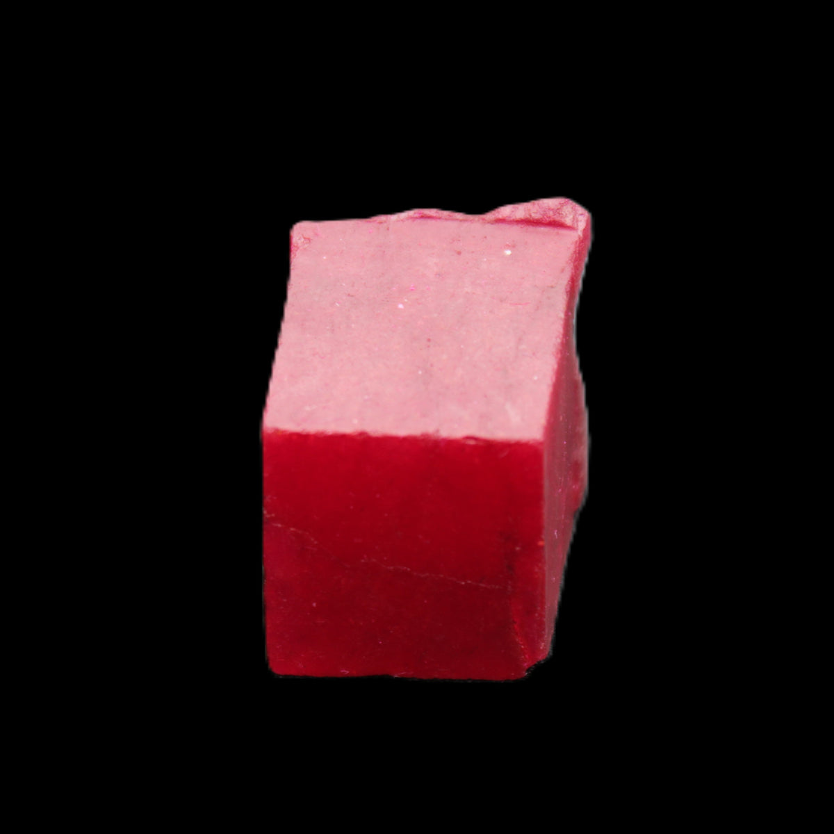 Ruby cube from Myanmar (dyed) 24*23*20mm 125ct 25g in sunlight - Rocks and Things Store