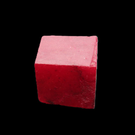 Ruby cube from Myanmar (dyed) 24*23*20mm 125ct 25g in sunlight - Rocks and Things Store