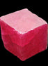 Ruby cube from Myanmar (dyed) 25*24mm 172ct  34.4g in sunlight - Rocks and Things Store