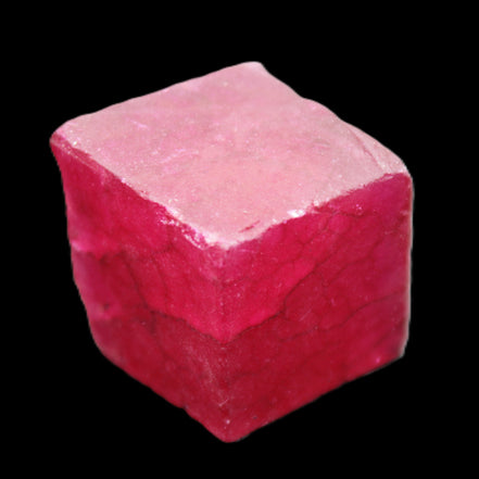 Ruby cube from Myanmar (dyed) 25*24mm 172ct  34.4g in sunlight - Rocks and Things Store