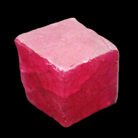 Ruby cube from Myanmar (dyed) 25*24mm 172ct  34.4g in sunlight - Rocks and Things Store