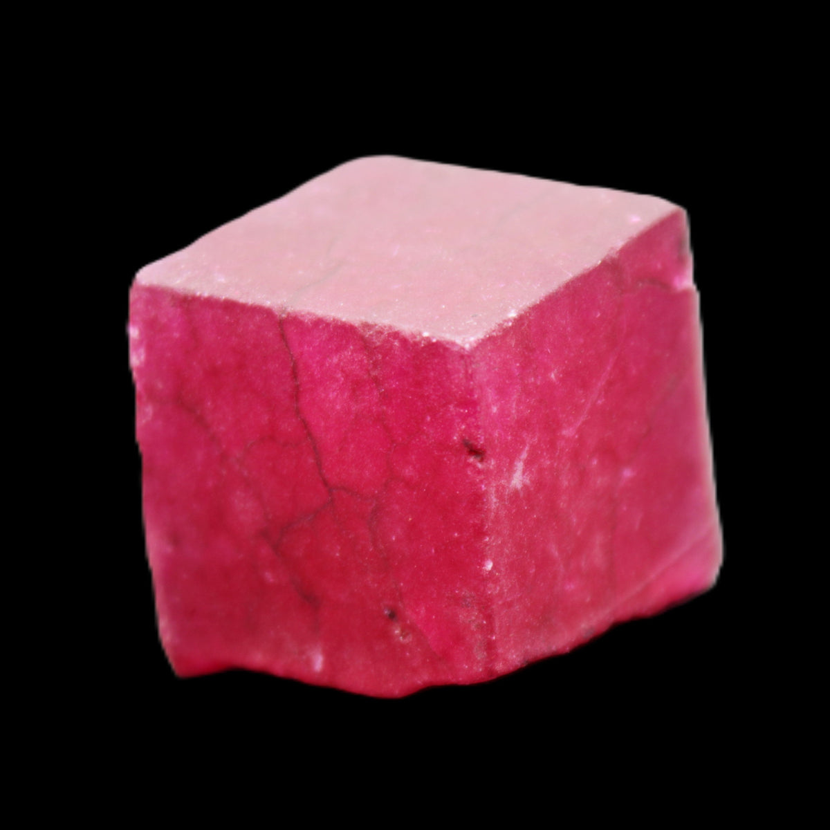 Ruby cube from Myanmar (dyed) 25*24mm 172ct  34.4g in sunlight - Rocks and Things Store
