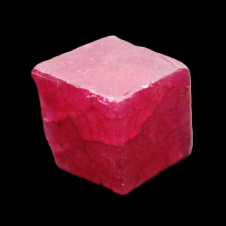 Ruby cube from Myanmar (dyed) 25*24mm 172ct  34.4g in sunlight - Rocks and Things Store
