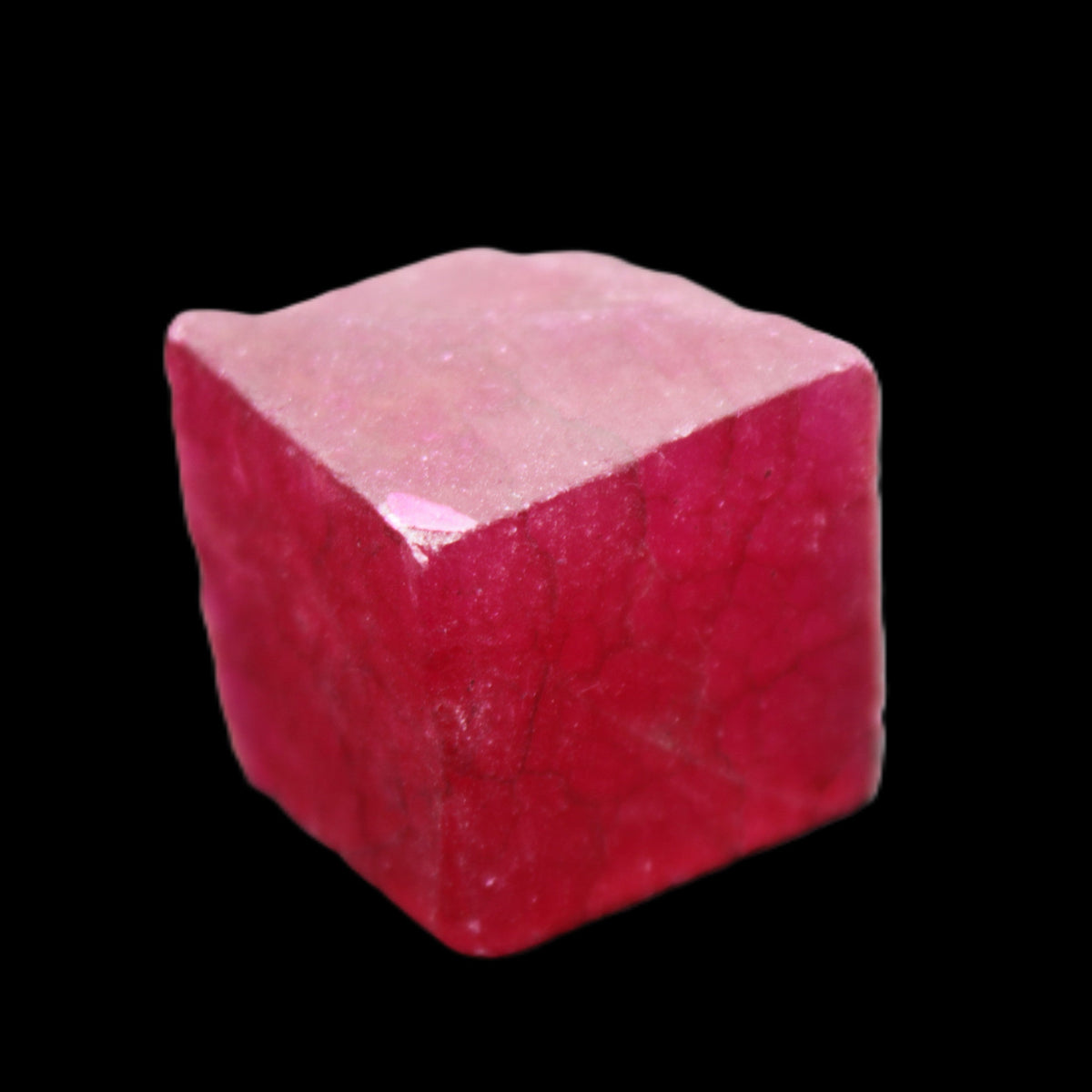 Ruby cube from Myanmar (dyed) 25*24mm 172ct  34.4g in sunlight - Rocks and Things Store