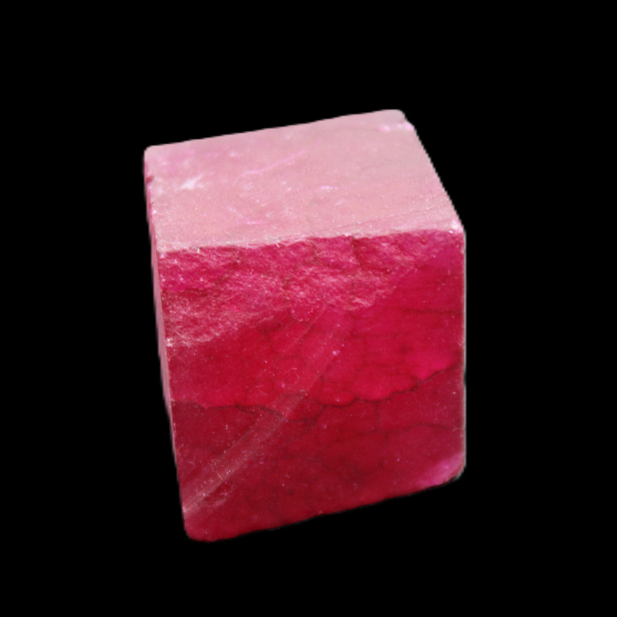 Ruby cube from Myanmar (dyed) 25*24mm 172ct  34.4g in sunlight - Rocks and Things Store