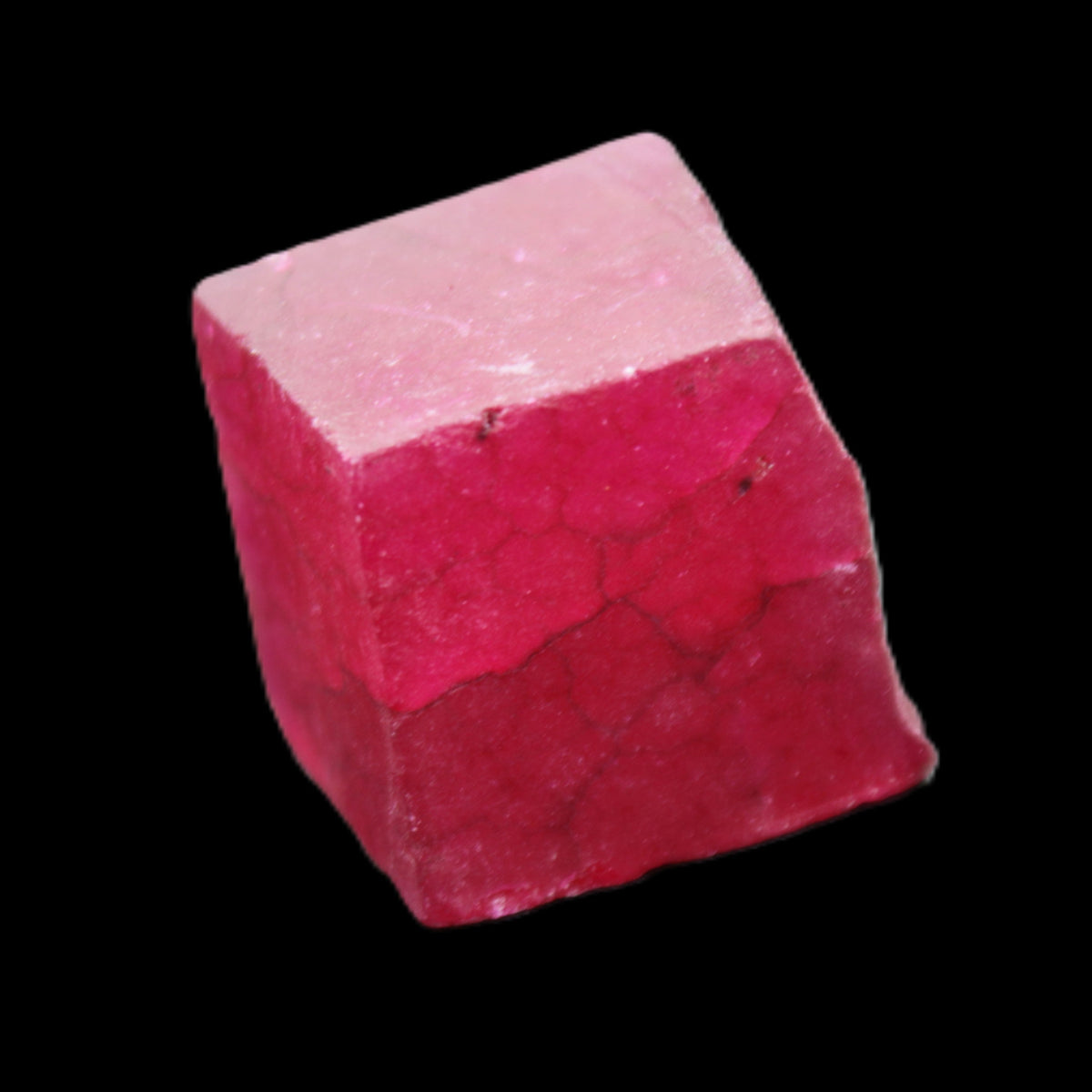 Ruby cube from Myanmar (dyed) 25*24mm 172ct  34.4g in sunlight - Rocks and Things Store