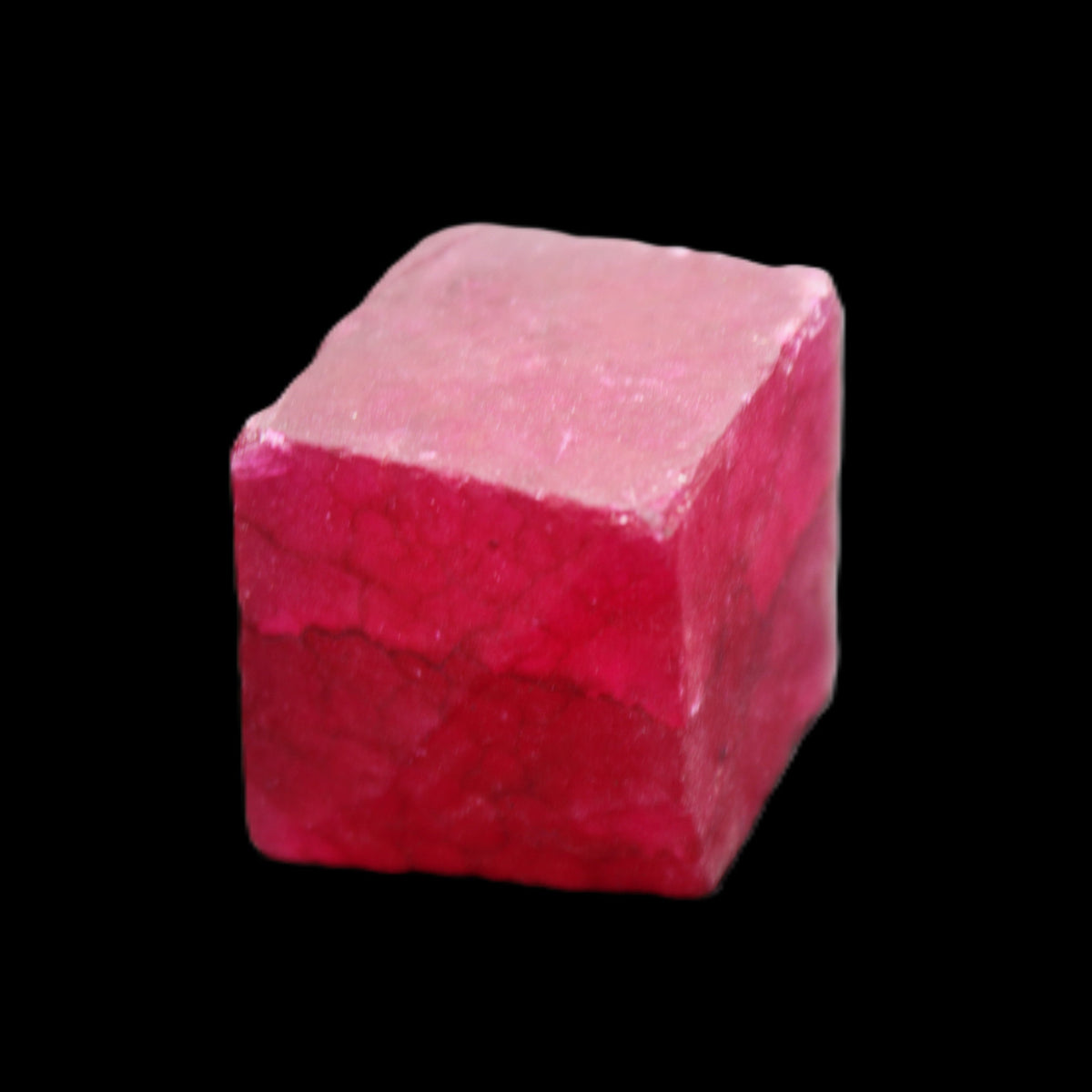 Ruby cube from Myanmar (dyed) 25*24mm 172ct  34.4g in sunlight - Rocks and Things Store
