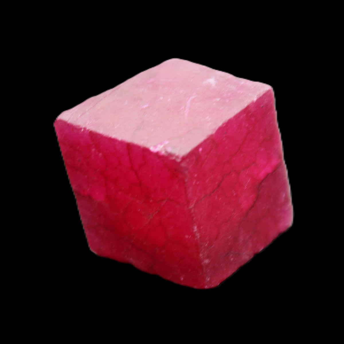 Ruby cube from Myanmar (dyed) 25*24mm 172ct  34.4g in sunlight - Rocks and Things Store