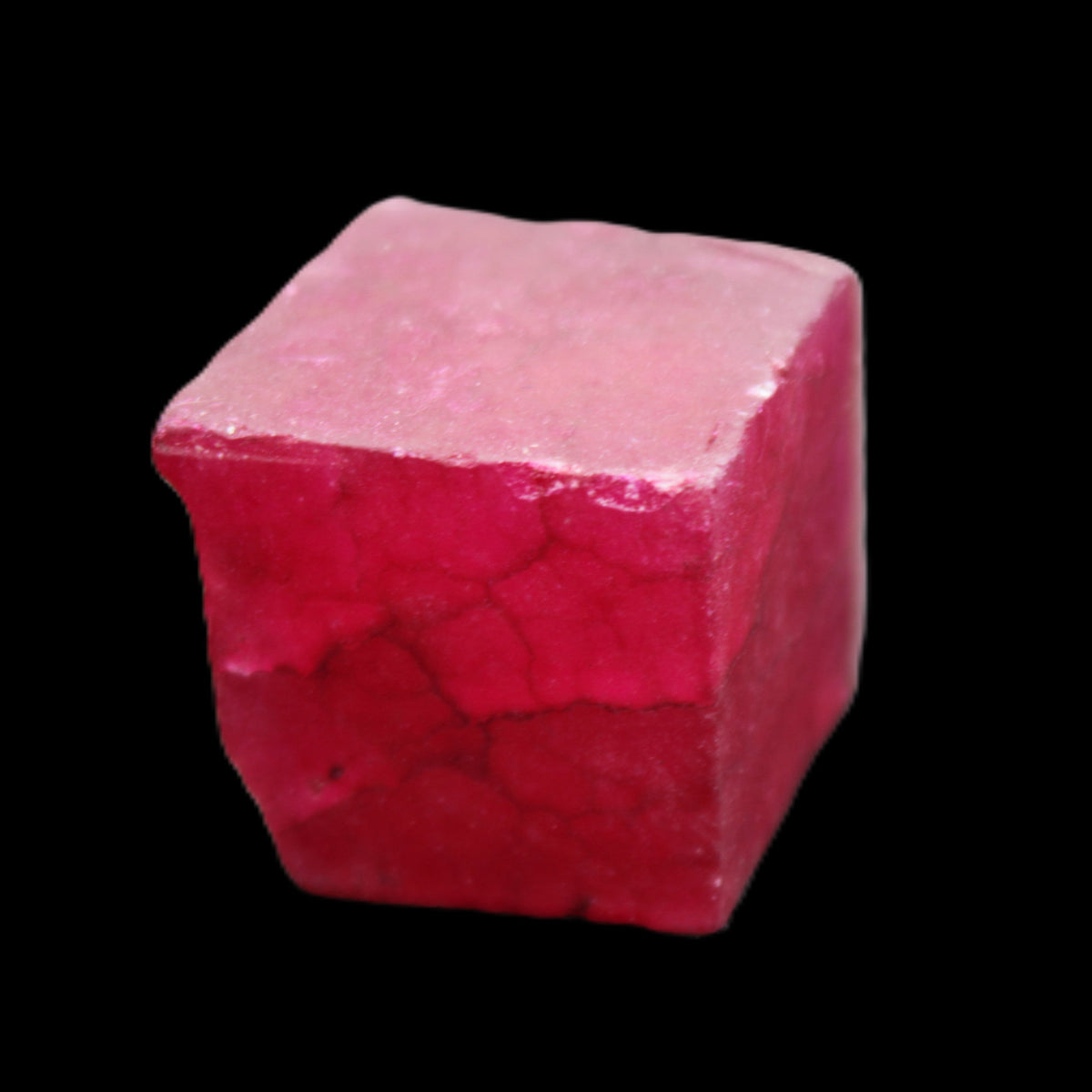 Ruby cube from Myanmar (dyed) 25*24mm 172ct  34.4g in sunlight - Rocks and Things Store