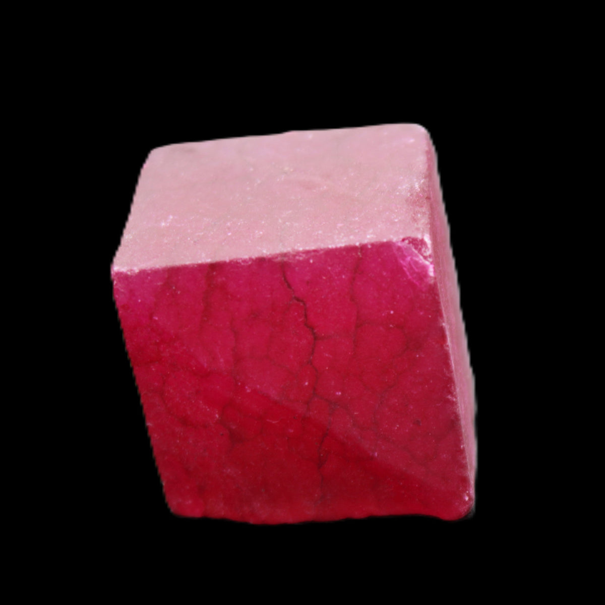 Ruby cube from Myanmar (dyed) 25*24mm 172ct  34.4g in sunlight - Rocks and Things Store