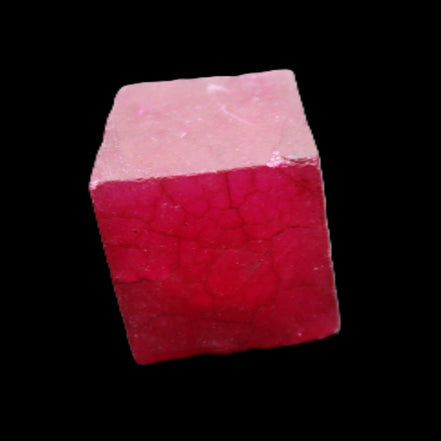 Ruby cube from Myanmar (dyed) 25*24mm 172ct  34.4g in sunlight - Rocks and Things Store