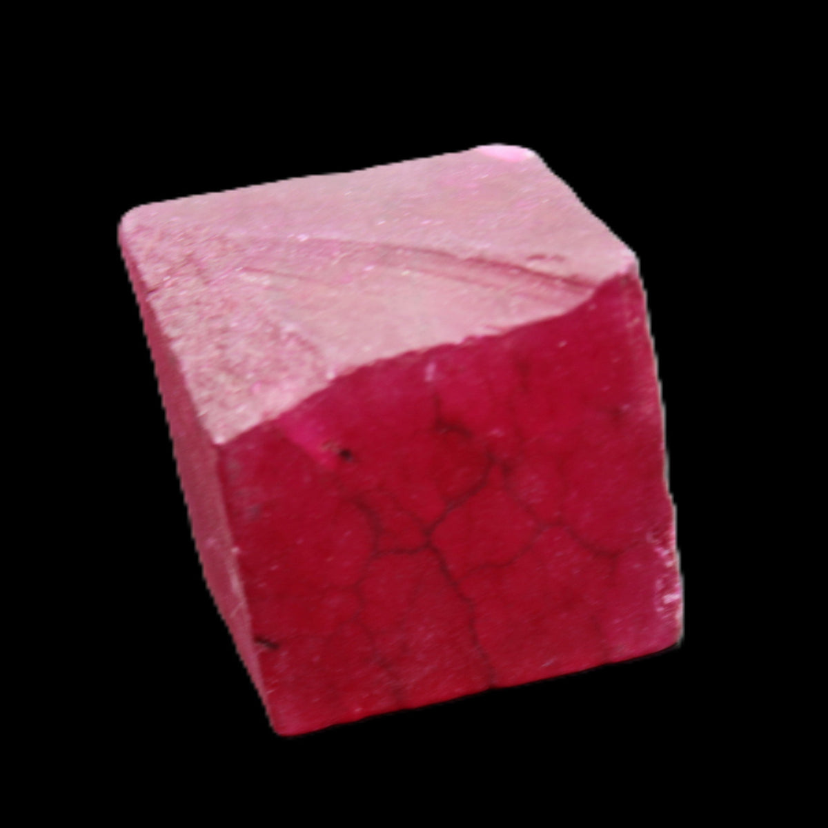Ruby cube from Myanmar (dyed) 25*24mm 172ct  34.4g in sunlight - Rocks and Things Store