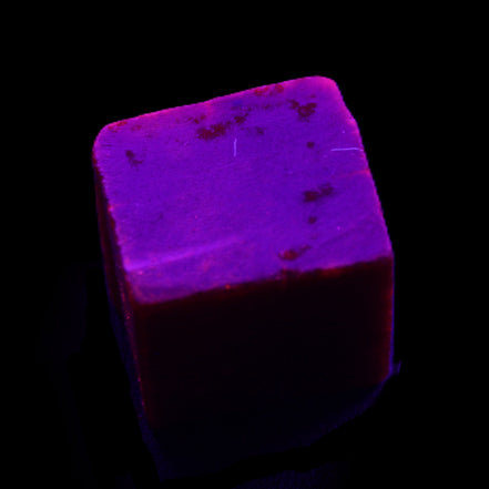 Ruby cube from Myanmar (dyed) 24*23mm 148ct 29.6g in sunlight - Rocks and Things Store