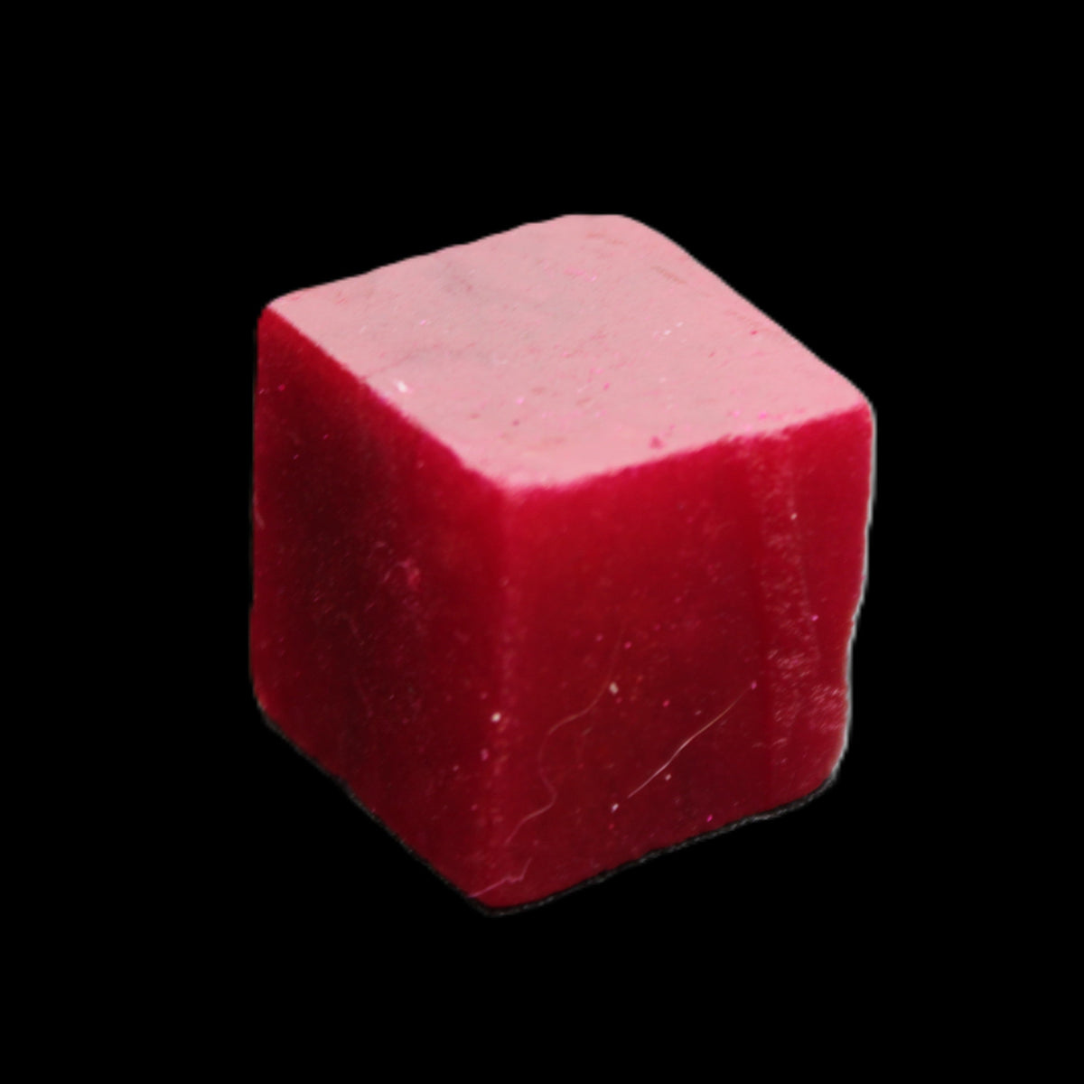 Ruby cube from Myanmar (dyed) 24*23mm 148ct 29.6g in sunlight - Rocks and Things Store