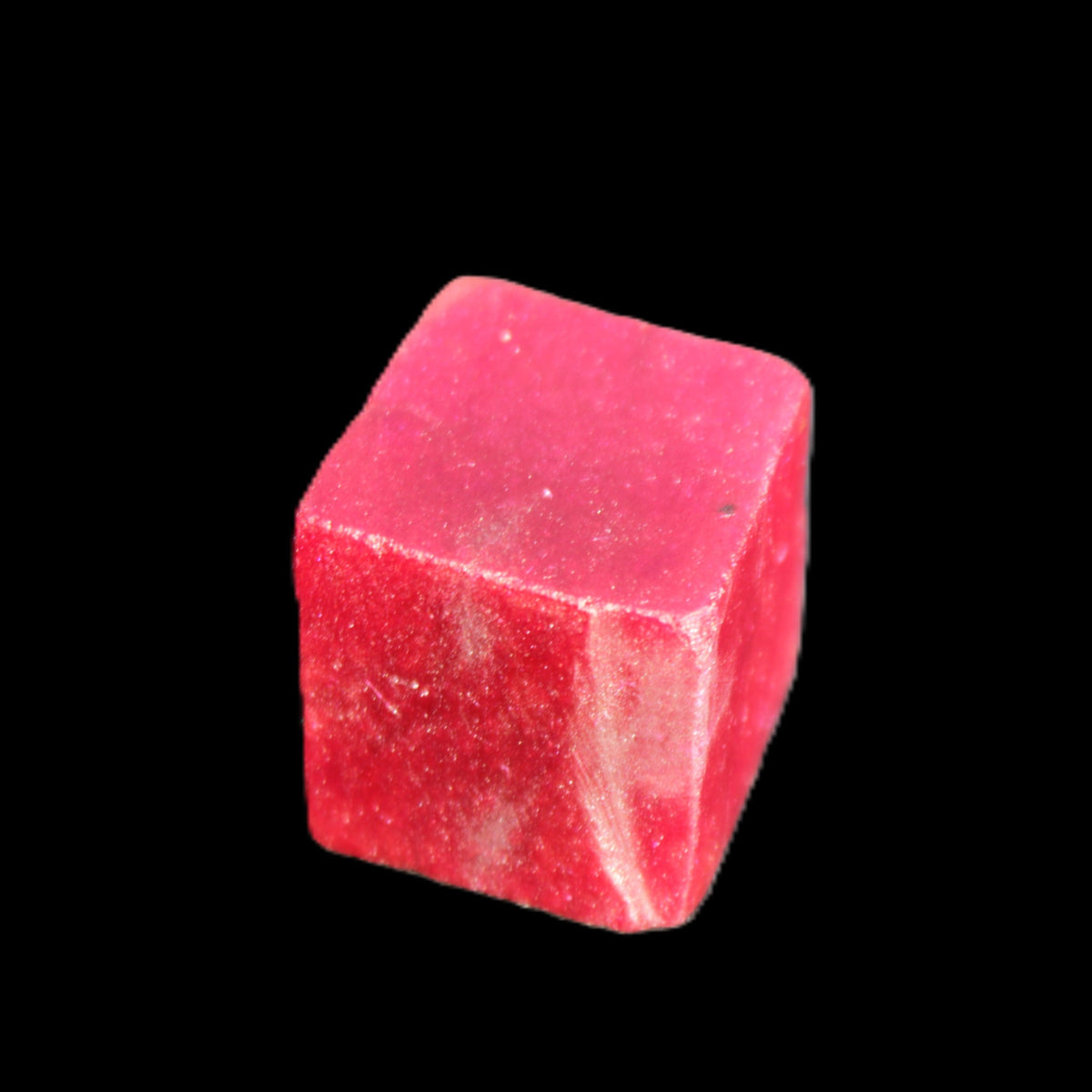 Ruby cube from Myanmar (dyed) 26*25mm 170ct 34g in sunlight - Rocks and Things Store