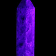 Apatite wand 22*18*69m 54g in UV light - Rocks and Things Store