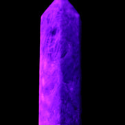 Apatite wand 22*18*69m 54g in UV light - Rocks and Things Store