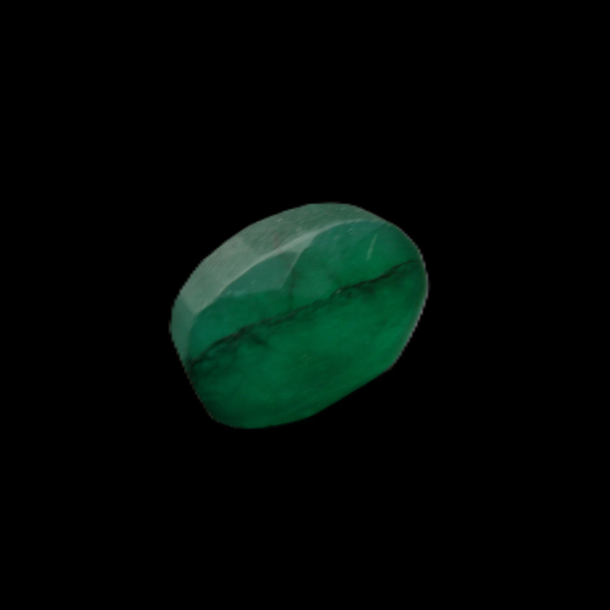 Green Emerald Oval cut from Columbia 7m 11ct 2g in sunlight - Rocks and Things Store