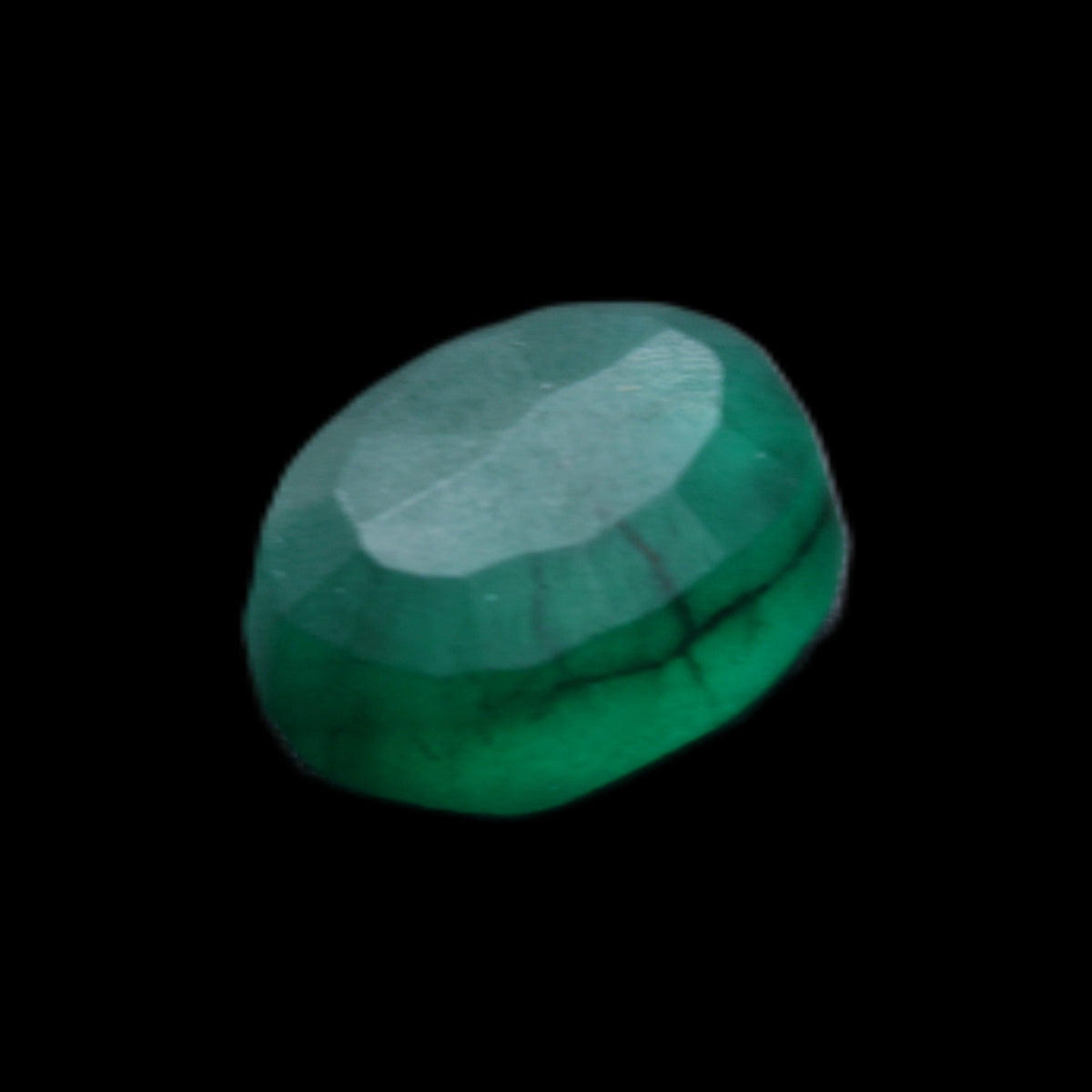 Green Emerald Oval cut from Columbia 7m 11ct 2g in sunlight - Rocks and Things Store