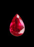 Red Ruby Pear cut from Mozambique 14*7*8mm 19.8ct 4g in sunlight - Rocks and Things Store