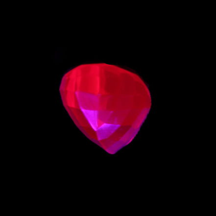 Red Ruby Pear cut from Mozambique 14*7*8mm 19.8ct 4g in UV light - Rocks and Things Store