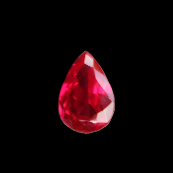 Red Ruby Pear cut from Mozambique 14*7*8mm 19.8ct 4g in sunlight - Rocks and Things Store