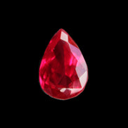 Red Ruby Pear cut from Mozambique 14*7*8mm 19.8ct 4g in sunlight - Rocks and Things Store