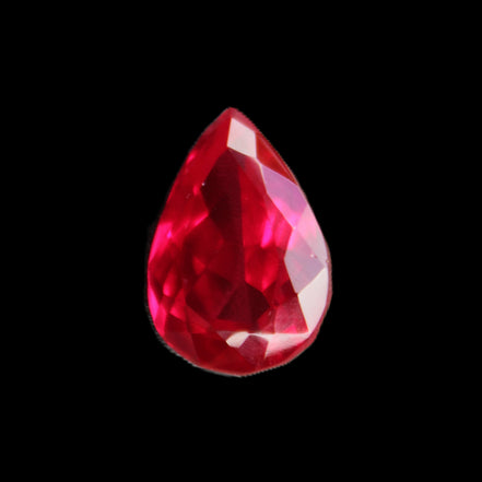 Red Ruby Pear cut from Mozambique 14*7*8mm 19.8ct 4g in sunlight - Rocks and Things Store
