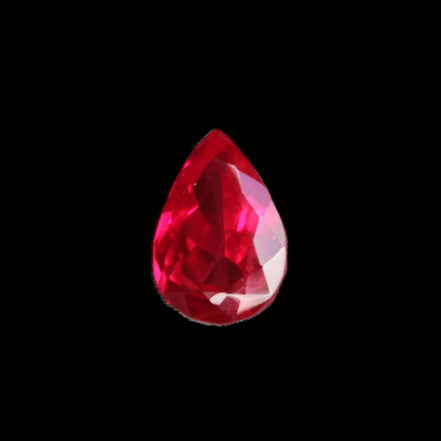 Red Ruby Pear cut from Mozambique 14*7*8mm 19.8ct 4g in sunlight - Rocks and Things Store