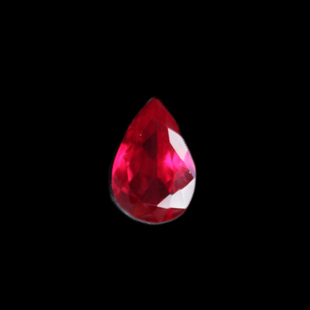 Red Ruby Pear cut from Mozambique 14*7*8mm 19.8ct 4g in sunlight - Rocks and Things Store