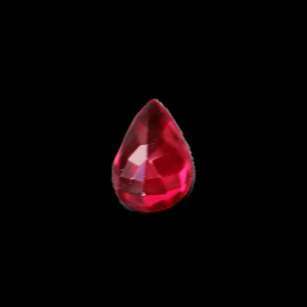 Red Ruby Pear cut from Mozambique 14*7*8mm 19.8ct 4g in sunlight - Rocks and Things Store