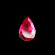 Red Ruby Pear cut from Mozambique 14*7*8mm 19.8ct 4g in sunlight - Rocks and Things Store