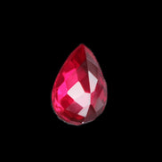 Red Ruby Pear cut from Mozambique 14*7*8mm 19.8ct 4g in sunlight - Rocks and Things Store