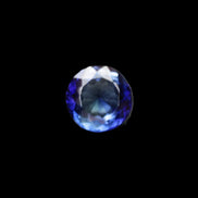 Blue Tanzanite round cut gemstone 11*8mm 7.95ct 1.8g in sunlight - Rocks and Things Store
