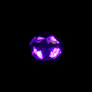 Blue Tanzanite round cut gemstone 11*8mm 7.95ct 1.8g in UV light - Rocks and Things Store