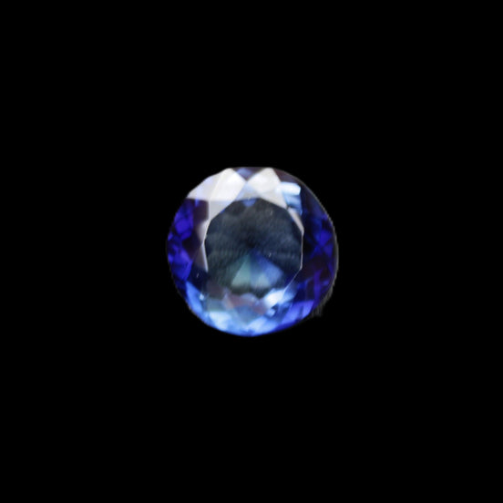 Blue Tanzanite round cut gemstone 11*8mm 7.95ct 1.8g in sunlight - Rocks and Things Store
