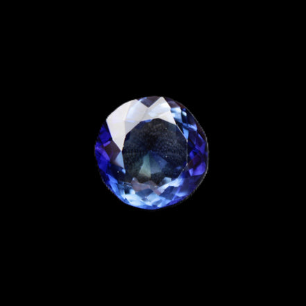 Blue Tanzanite round cut gemstone 11*8mm 7.95ct 1.8g in sunlight - Rocks and Things Store