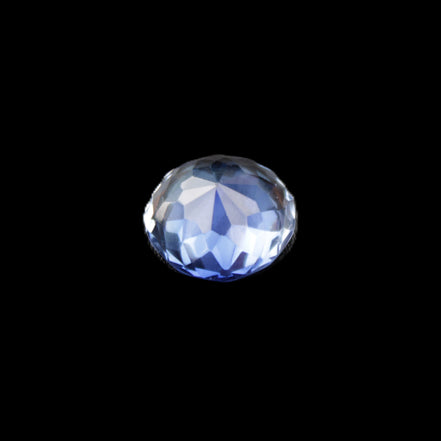 Blue Tanzanite round cut gemstone 11*8mm 7.95ct 1.8g in sunlight - Rocks and Things Store