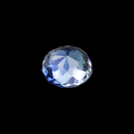 Blue Tanzanite round cut gemstone 11*8mm 7.95ct 1.8g in sunlight - Rocks and Things Store