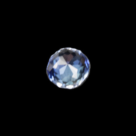 Blue Tanzanite round cut gemstone 11*8mm 7.95ct 1.8g in sunlight - Rocks and Things Store