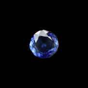 Blue Tanzanite round cut gemstone 11*8mm 7.95ct 1.8g in sunlight - Rocks and Things Store
