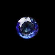 Blue Tanzanite round cut gemstone 11*8mm 7.95ct 1.8g in sunlight - Rocks and Things Store