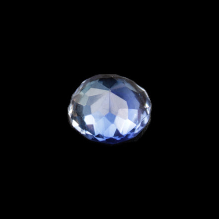 Blue Tanzanite round cut gemstone 11*8mm 7.95ct 1.8g in sunlight - Rocks and Things Store