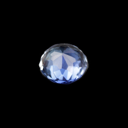 Blue Tanzanite round cut gemstone 11*8mm 7.95ct 1.8g in sunlight - Rocks and Things Store